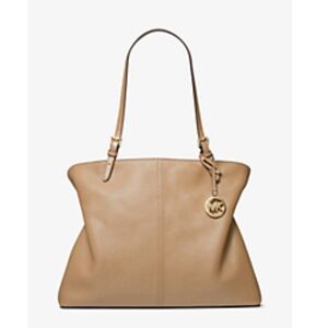 Lenox Large Leather Tote Bag - Bisque